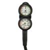 SEAC Unisex's Console 3 Pressure, Depth Gauge and Compass for Scuba Diving, Scale 0-70 mt and 0-400 bar, Black, Standard view 3