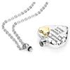 weikui Cremation Jewelry for Ashes Pendant Always in My Heart Urn Necklace for Women/Men Stainless Steel Angel Wings Memorial Keepsake Jewelry-Nana (April) view 3