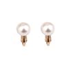 Bridal Wedding Clip Earrings No Pierced Silver/Gold Plated Charm Jewelry Pearl earrings (8mm screw gold white) view 1