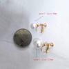 Bridal Wedding Clip Earrings No Pierced Silver/Gold Plated Charm Jewelry Pearl earrings (8mm screw gold white) view 4