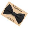 Handmade Pre-Tied Clip on Bow Tie for Baby to Young Boy (Small, Black) view 1