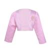 Freebily Kids Girls' Long Sleeves Beaded Cardigan Bolero Jacket Pearls Shrug Short Flower Girls Dress Cover Up Pink 5-6 view 1