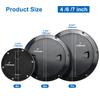 Amarine Made 2 Pack of 6 in Boat Round Non Slip Inspection Hatch,Detachable Cover and Pre-drilled Holes in Deck Plate Easily to Install (6" Black) view 2