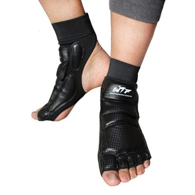 Baselay Taekwondo Foot Protector, WTF Approved Training Boxing Martial Arts Boxing Punch Bag Sparring Muay Thai Kung Fu Feet Protector TKD KTA Foot Gear Support for Men Women Kids (Black, XX-Large)
