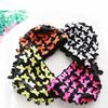 Fashion Flower Swim Cap for Women, Floral Petal Butterfly Pattern Retro Style Bathing Caps Handmade Floral Cap Keep Long Hair Dry view 4