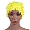 Fashion Flower Swim Cap for Women, Floral Petal Butterfly Pattern Retro Style Bathing Caps Handmade Floral Cap Keep Long Hair Dry view 4