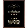 Color Guard Plaques, Custom Engraved Color Guard Trophy Plaque Award, Great Customizable Color Guard Gift Prime view 1
