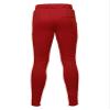 Solid Long Length Drawstring Ankle Zipper Track Pants Red 2XL view 3