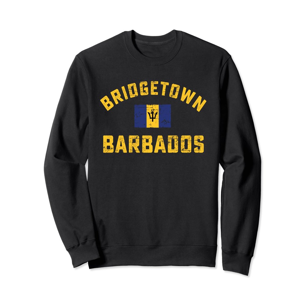 Bridgetown Barbados Flag Sweatshirt Sweatshirt