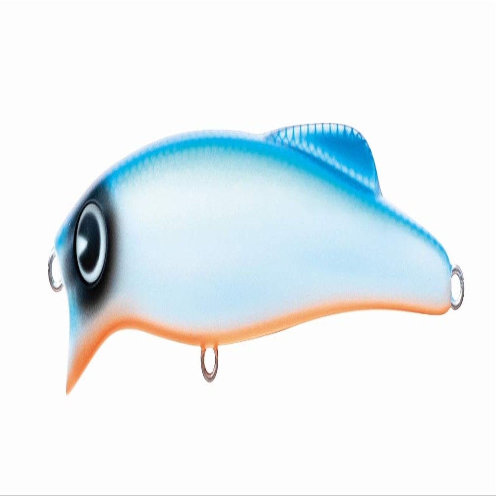 AMS Design (ima) #LP90-007 Minnow Ripper, 3.5 inches (90 mm), 0.4 oz (12 g), Matte Orange Blue