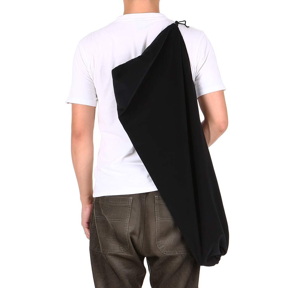 Lixada Tennis Racquet Cover Bag Soft Fleece Storage Bag Case for 1-2 1-2 Tennis Rackets Adjustable Shoulder Strap Drawstring Closure
