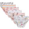 Boboking Girls Soft Cotton Panties Little Girls Briefs Toddler Underwear (Pack of 6) 8yrs White Light-pink view 1