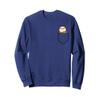Sea Otter Pocket Sweatshirt | Funny Cute Peeking Otter Tee Sweatshirt view 1