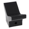 Kesoto 6 Inch Mounting Width Boat Trailer Non Marking Black Molded Rubber V Bow Stop view 1