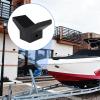 Kesoto 6 Inch Mounting Width Boat Trailer Non Marking Black Molded Rubber V Bow Stop view 2