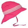 Baby Sun Hat: Neck Flap Sunblock and Chin Straps, Organic Cotton UV 80 (44cm / 6-8 Months, Pink) view 1