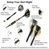 SHOT TAKER CO. EST. 2017 Soft Tip Darts Set - Professional Darts with Customizable Configuration, Aluminum & Plastic Shafts, O-Rings, Flights, Dart Tool, 50PC Extra 2BA Tips (17g-Signature-STC10414) view 3