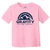 Gravity Outdoor Co. Water-Based Screen Toddler T-Shirt - Pink/Navy Ink - 2T view 1