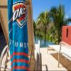 Northwest NBA Oklahoma City Thunder Beach Towel, 30" x 60", Stripes view 2