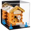 Better Display Cases Versatile Acrylic Display Case - Medium Square Box with Mirror, Wall Mount, Light Blue Risers and Clear Base 10" x 10" x 10" (A028-BLR) view 1