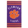 Northwest NCAA Clemson Tigers Unisex-Adult Beach Towel, 30" x 60", Stripes view 1