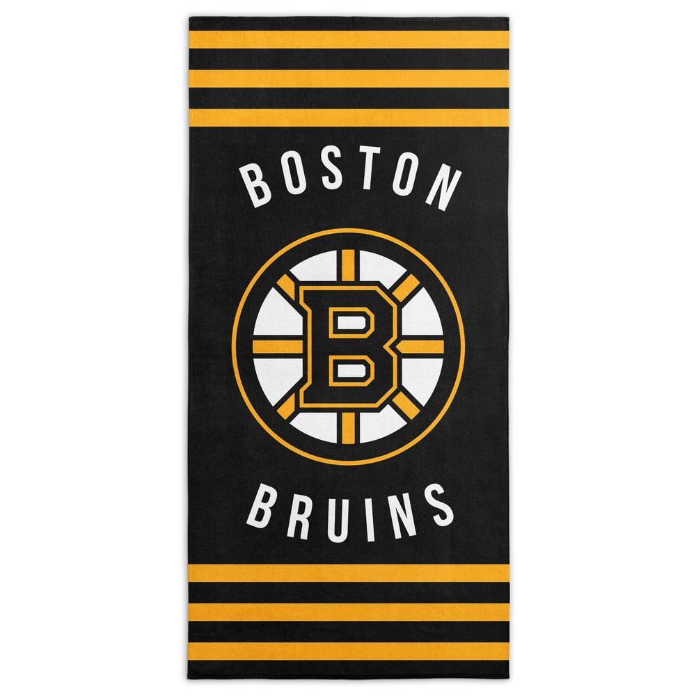 Northwest NHL Boston Bruins Beach Towel, 30" x 60", Stripes