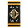 Northwest NHL Boston Bruins Beach Towel, 30" x 60", Stripes view 1