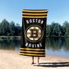 Northwest NHL Boston Bruins Beach Towel, 30" x 60", Stripes view 4