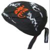 Chinese Dragon Skull Cap Black Doo Rag Durag Asian Bandana Headwrap (Black Red and White Dragon Dorag II) view 1