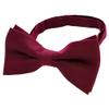 JEMYGINS Solid Color Bow Tie and Pocket Square With Cufflinks Sets for Men (burgundy) view 4