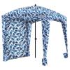 Qipi Beach Cabana - Easy to Set Up Canopy, Waterproof, Portable 6' x 6' Beach Shelter, Included Side Wall, Shade with UPF 50+ UV Protection, Ultimate Sun Umbrella - for Kids, Family - Sea Life view 1