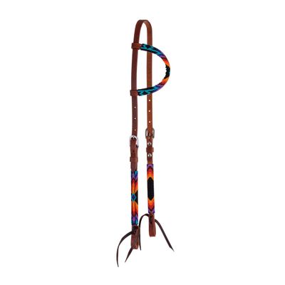 Circle Y Infinity Wrap Beaded One Ear Headstall for Horse, Sunset