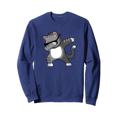 Dabbing Cat Sweatshirt - Funny Cat Dab Dance Kitty Sweater