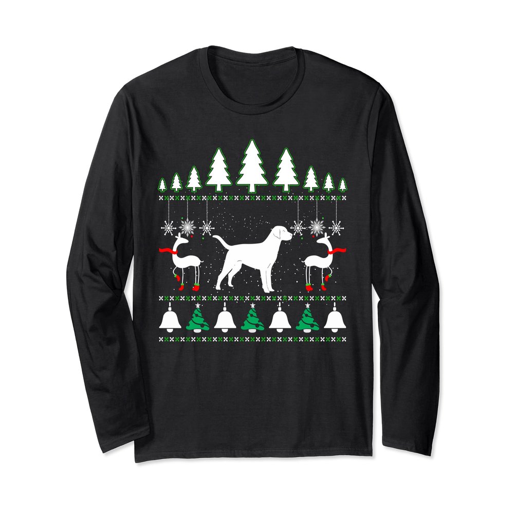 An Adorable Labrador Retriever Ugly Christmas Sweater TShirt