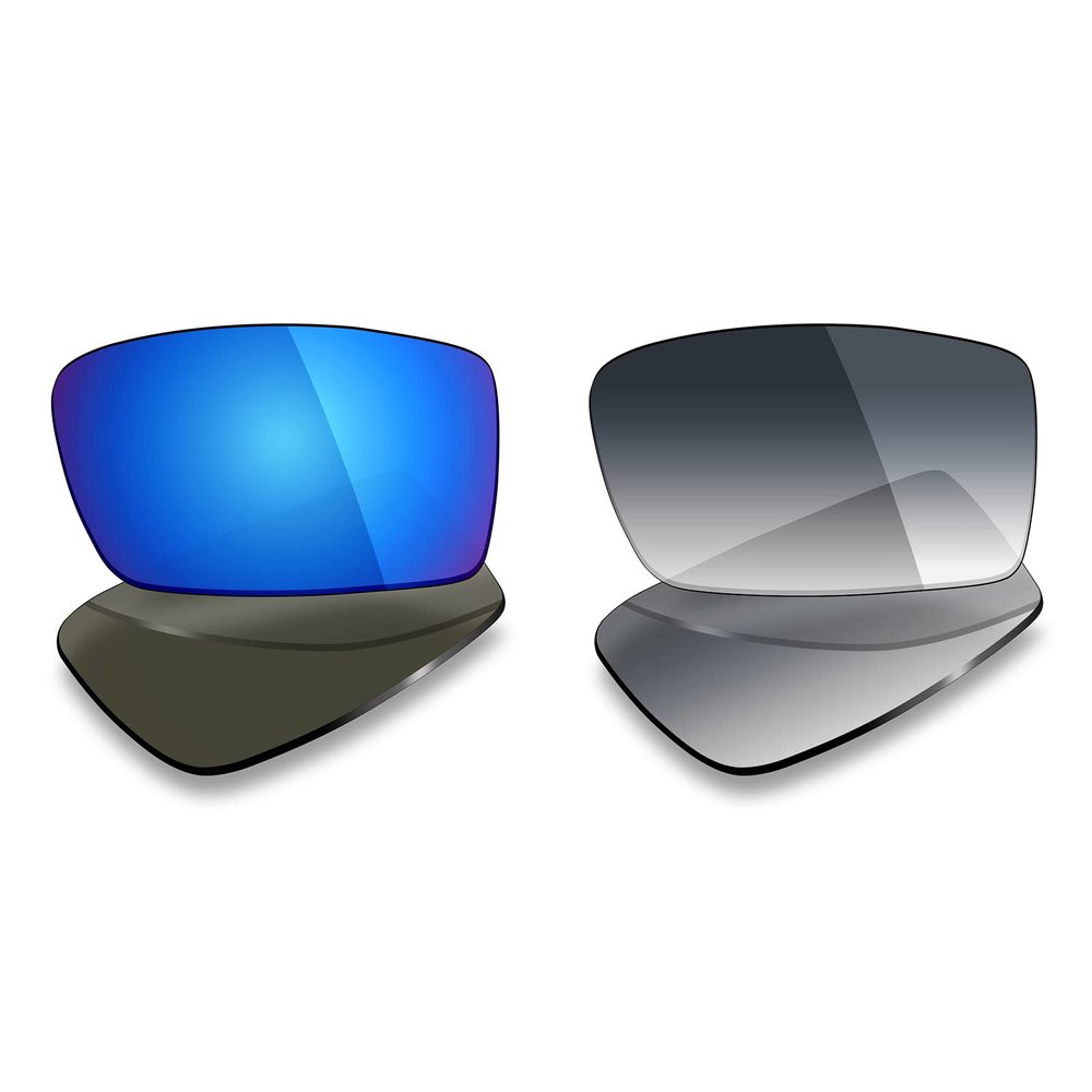 Mryok 2 Pair Polarized Replacement Lenses for Oakley Gascan Sunglass - Options