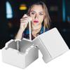 Alomejor Mini Cue Tip Chalk Holder Billiard Cue Chalk Holder Magnetic Chalk Holder Chalks Carrier Case(Silver) view 3