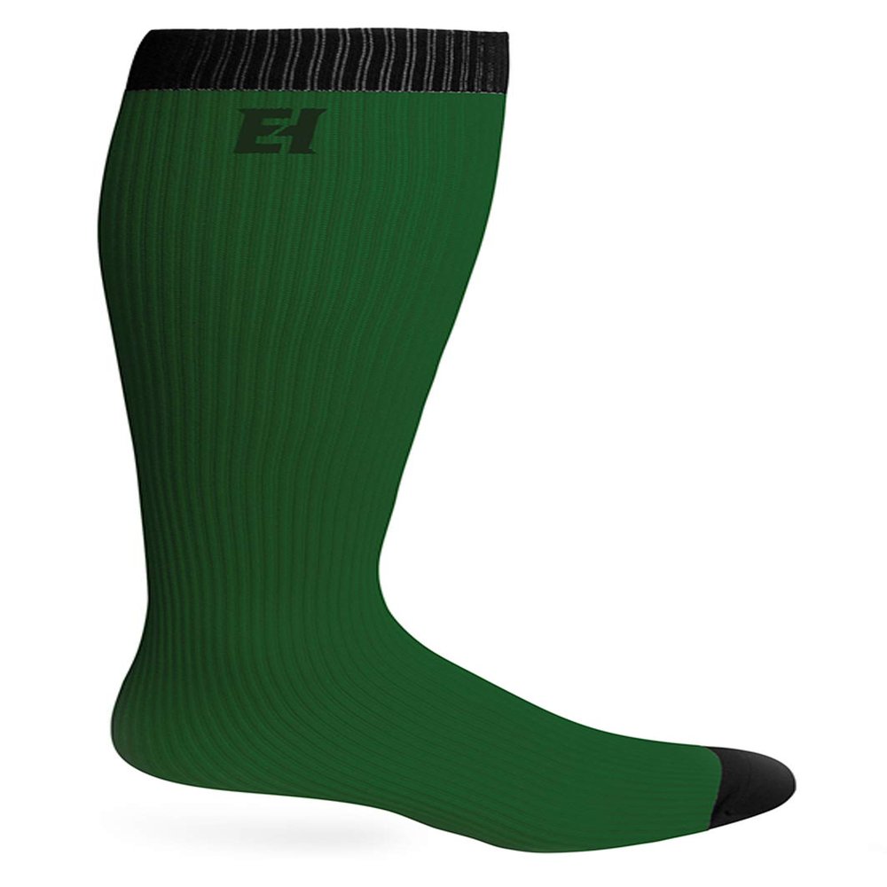 Elite Hockey, Coolmax Pro-Liner Tube Sock (Dark Green, Adult)