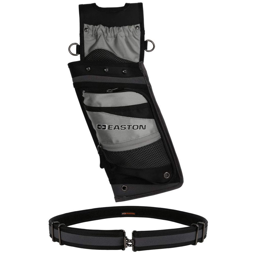 Easton Deluxe Field Quiver with Belt Gray LH