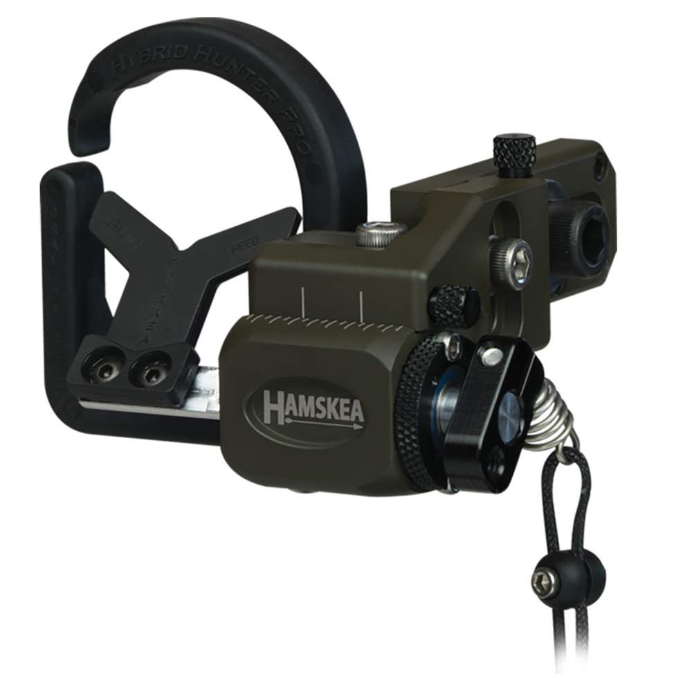 Hamskea Archery Solutions Hybrid Hunter Pro OD Green Right Hand Micro Tune Arrow Rest (210774)