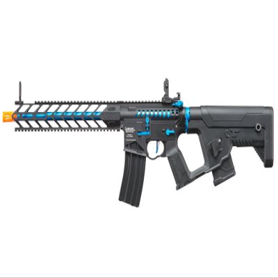 Lancer Tactical Proline M4 Gen 2 Enforcer Nightwing Skeleton Full Steel Airsoft Gun with Fast Trigger and MOSFET (Adjustable Alpha Stock with Extra Mini Mag)