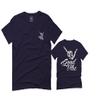 0153. Good Vibe Society Bones Hand Shaka Cool Vintage Graphic for Men T Shirt (Navy Blue, 2X-Large) view 1