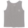 0153. Good Vibe Society Bones Hand Shaka Cool Vintage Graphic Men's Tank Top (Light Gray Large) view 2