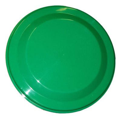 Jean Plastics 6 Flyers, Flying Discs (Green) 9 1/4 Inch Dia.
