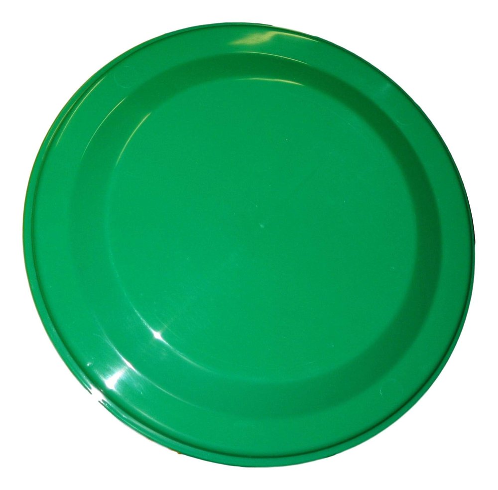 Jean Plastics 6 Flyers, Flying Discs (Green) 9 1/4 Inch Dia.