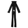 ACSUSS Men's Nylon Pantyhose Footed Sheer See Through Tights Full Body Stockings Crotchless Black One Size