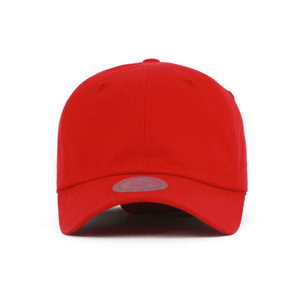 Baseball Cap Original Clean Up Adjustable Style Classic Hat CAAA0593 (Red)