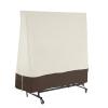 dDanke Table Tennis Table Cover Beige & Brown- Rainproof Snowproof Dustproof Sunscreen for Indoor Outdoor view 1