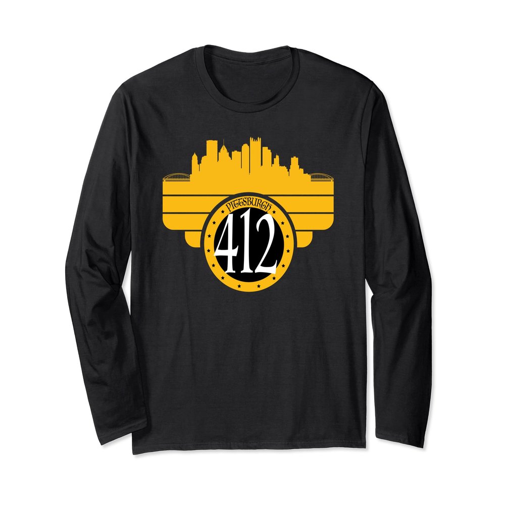 412 Pittsburgh PA Area Code Long Sleeve Pittsburgh Pride
