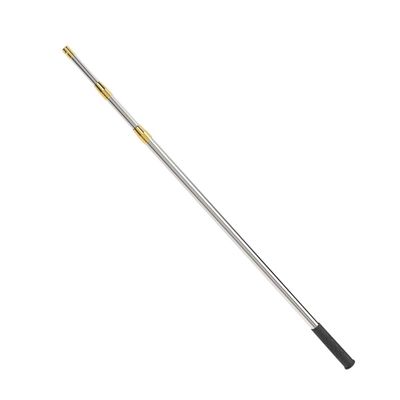 Cyfie Retractable Fishing Gaff, Stainless Steel Flounder Gig Frog Gig Gaff Pole, Muti-Size Telescopic Fishing Gaff with 8mm Screw, Capable for Gaff Harpoon Hook (4.8 Feet Extending Pole)