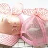AMOYER Infant Toddler Snapback Hat Cute Mesh Baseball Cap with Big Bow Hat for Kids Girls Boys Light Pink view 4